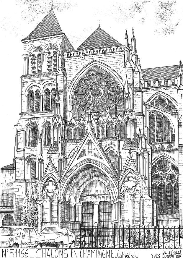N 51166 - CHALONS EN CHAMPAGNE - cathédrale